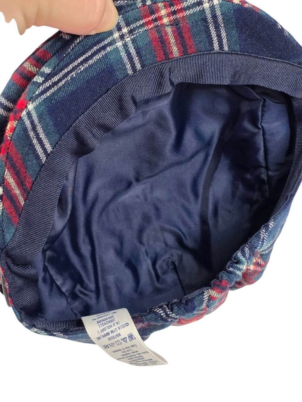 Janie and Jack Wool Tartan Plaid Newsboy Cap Hat NWT Baby 0-6 Months Holiday - Picture 5 of 9